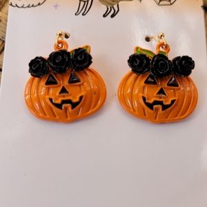 ❤️ 5 for $25 - Halloween Jack-o-lantern Pumpkin Earrings